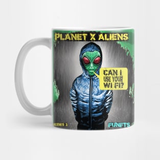 Funny Retro Alien Sci Fi Joke Quotes Mug